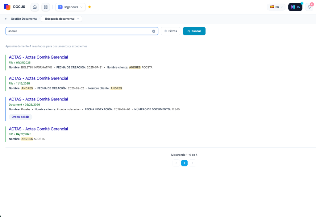 Centralized Case & Document Search